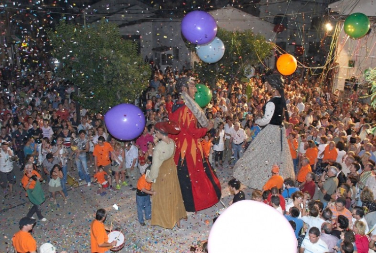 Els Gegants de la Vila a la Festa Major 2008