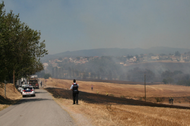 Incendi forestal del 4 de juliol del 2017 entre els barris dels Turons i Can Falguera, a Palau-solità i Plegamans.