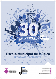 Cartell 30 Aniversari Escola Municipal de Música.