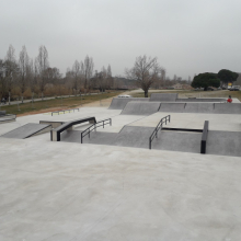 Obres de la nova pista de skate