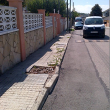 Vorera del carrer Drecera abans