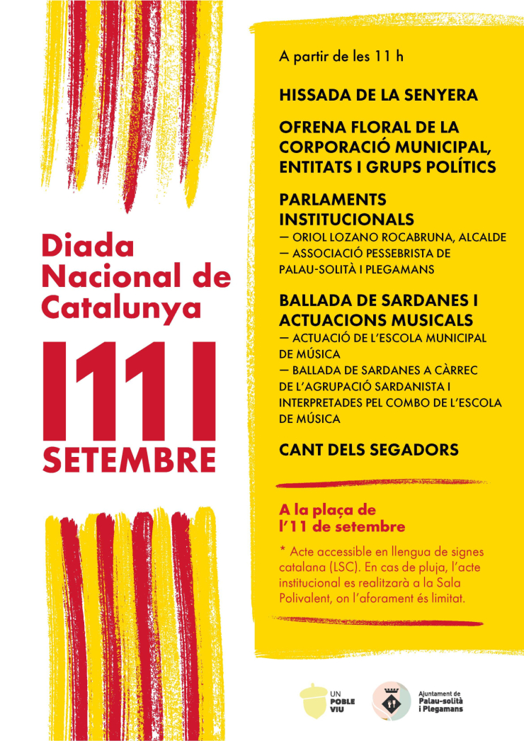 Cartell Diada Nacional de Catalunya