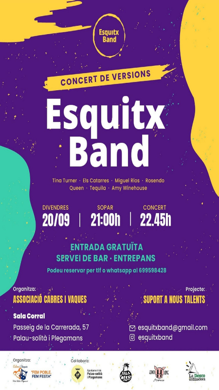 Cartell Concert Esquitx Band