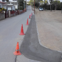 Cuneta transitable al carrer dels Pins