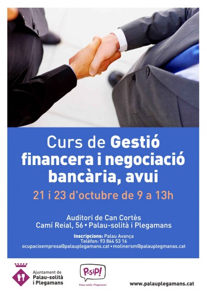 Curs gestió financera i negociació bancària.