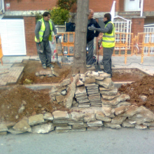 Reparació de vorera camí de CRiera