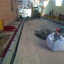 Inici de les obres al carrer Riereta