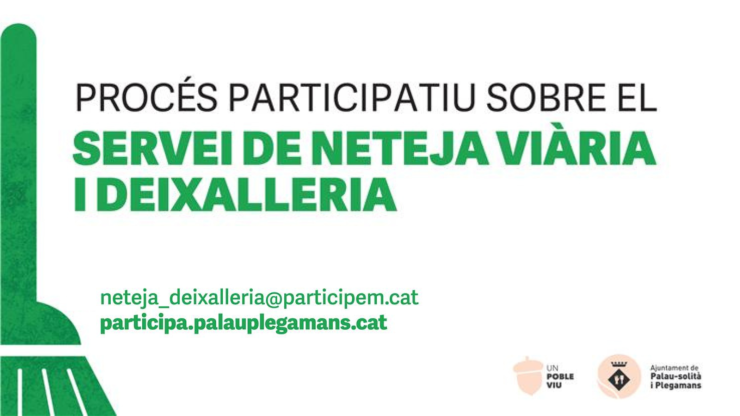 Procés participatiu sobre el servei de neteja viària i deixalleria