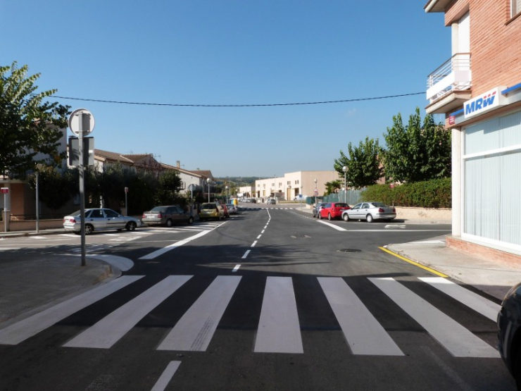 Millores en la senyalització horitzontal per potenciar la seguretat viària.