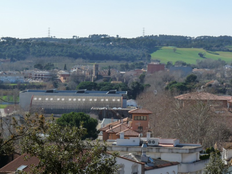 Panoràmica parcial del centre de Palau-solità i Plegamans.