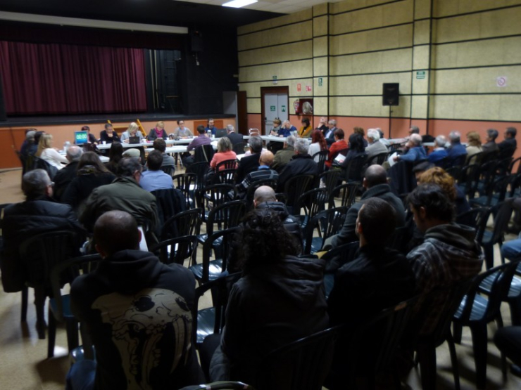 El Ple Municipal en què s'ha aprovat el POUM es va celebrar a la Sala Polivalent per acollir el nombrós públic.