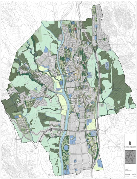 Imatge del futur municipi que preveu el POUM.