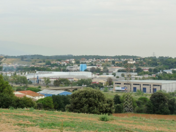 Panoràmica parcial del sud de Palau-solità i Plegamans.