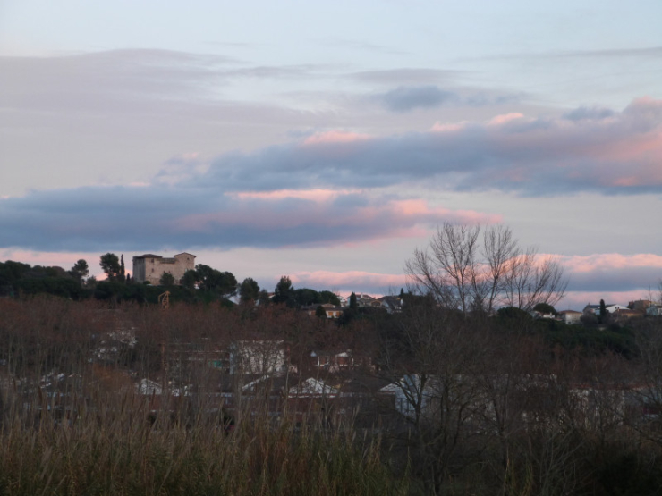 Panoràmica parcial de Palau-solità i Plegamans. Hivern.