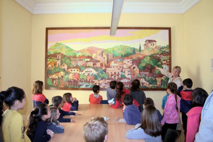 Visita d'alumnes de l'Escola Can Cladellas.