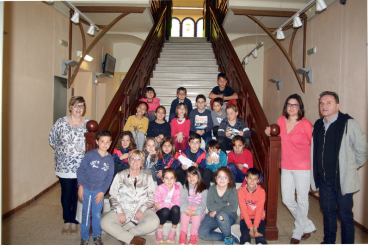 Visita d'alumnes de l'Escola Can Cladellas.