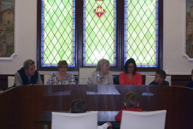 Visita d'alumnes de l'Escola Can Cladellas.