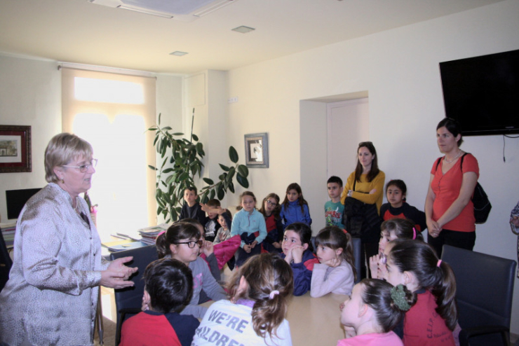 Visita d'alumnes de l'Escola Can Cladellas.