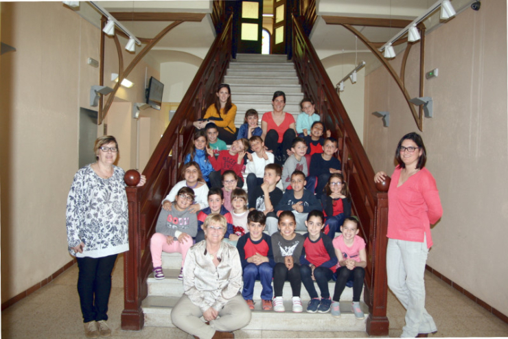 Visita d'alumnes de l'Escola Can Cladellas.